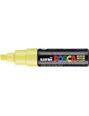 Posca yellow chisel tip marker