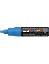 Posca light blue chisel tip...