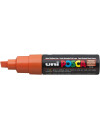 Posca dark orange chisel...