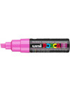 Posca pink chisel tip marker